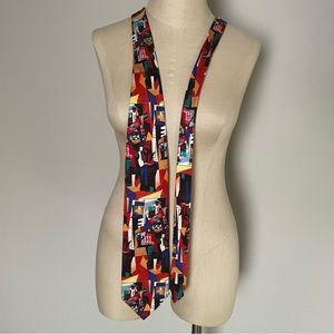 Picasso Collection “The Bird Cage” silk tie